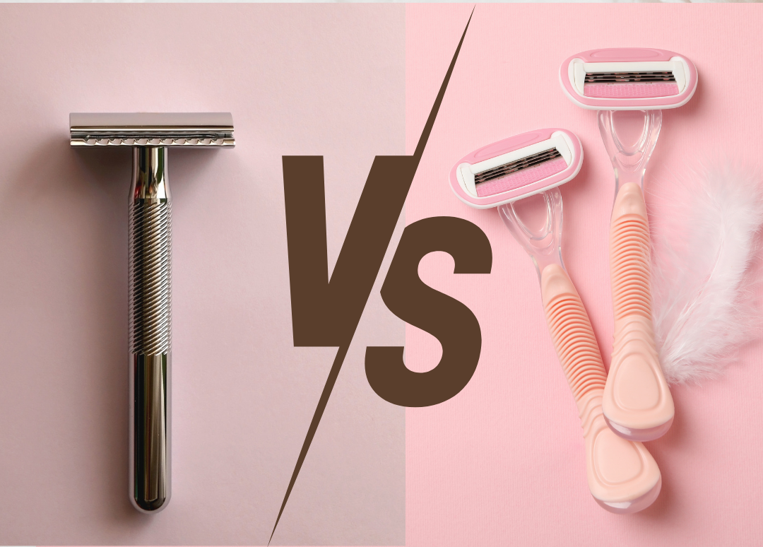 Differences between disposable razors and safety razors.